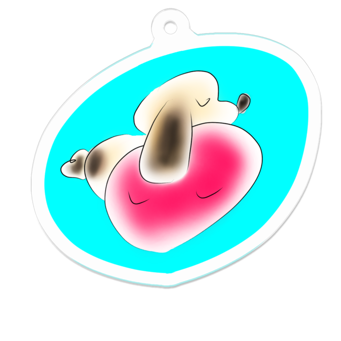 アクリルキーホルダー - 50 x 50 (mm)