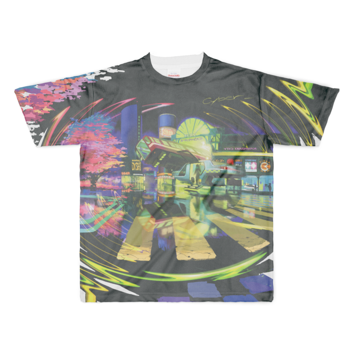 フルグラフィックTシャツ - XL - 正面印刷のみ