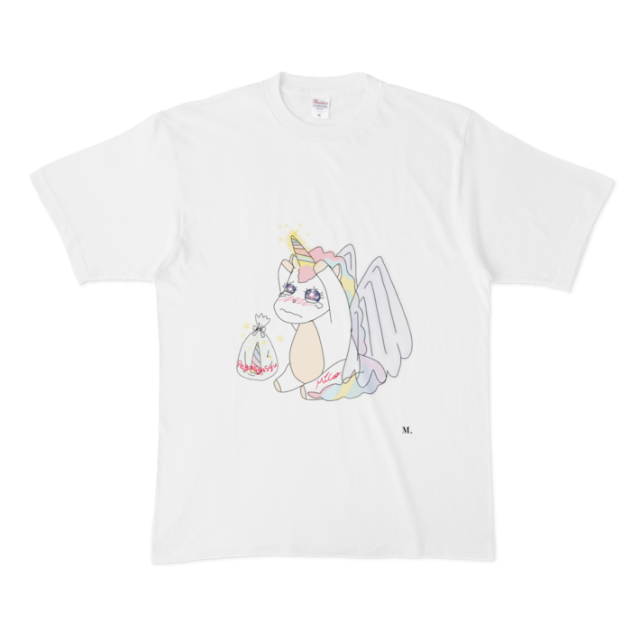 M. ぺがしゃしゅ Tシャツ - XL - 白