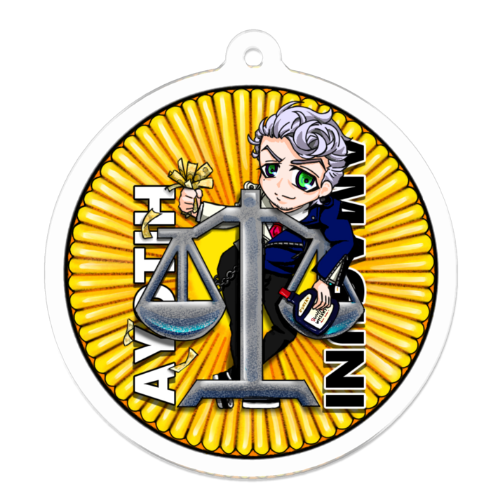 アクリルキーホルダー - 50 x 50 (mm)