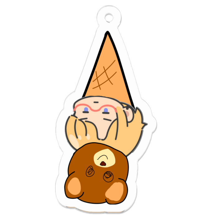 アクリルキーホルダー（コーティング） - 50 x 50 (mm)