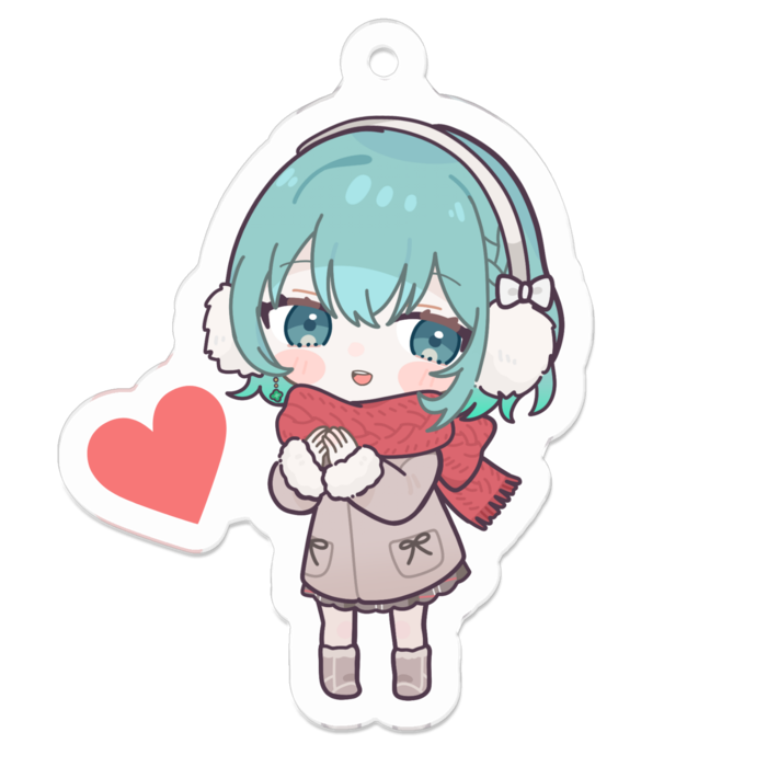 アクリルキーホルダー（コーティング） - 50 x 50 (mm)