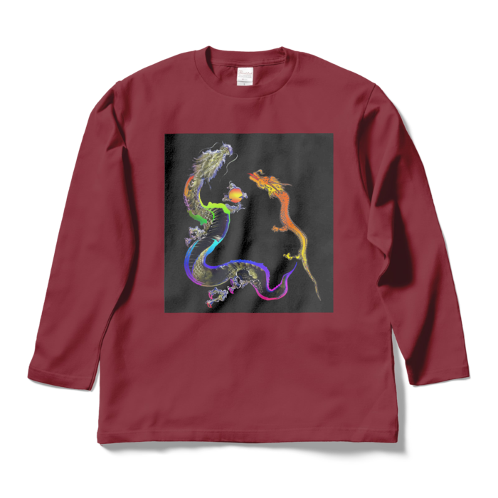 ロングスリーブTシャツ - L - バーガンディ