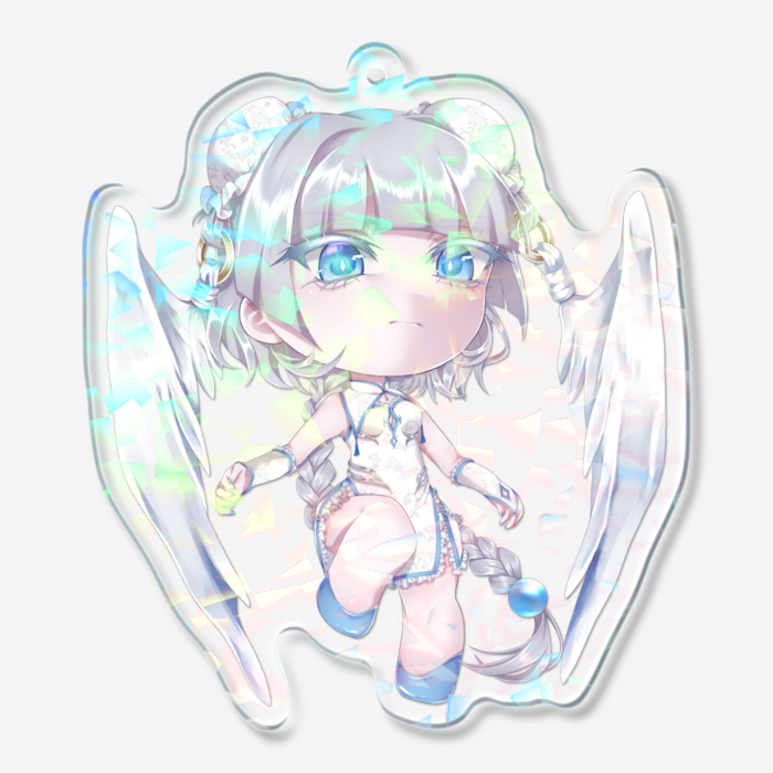 ホログラムアクリルキーホルダー - 70 × 70mm