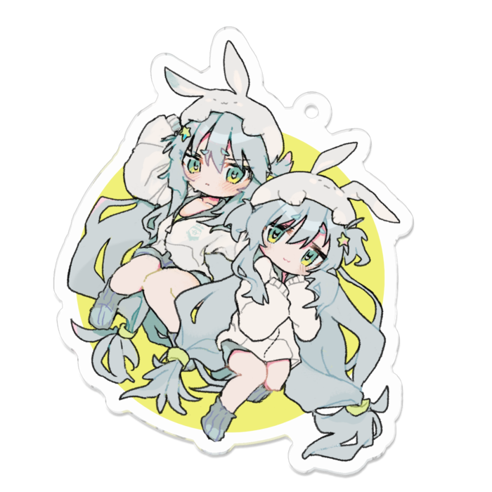 アクリルキーホルダー - 70 x 70 (mm)