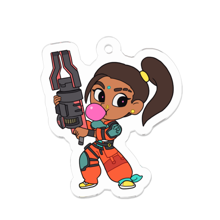 アクリルキーホルダー（コーティング） - 50 x 50 (mm)