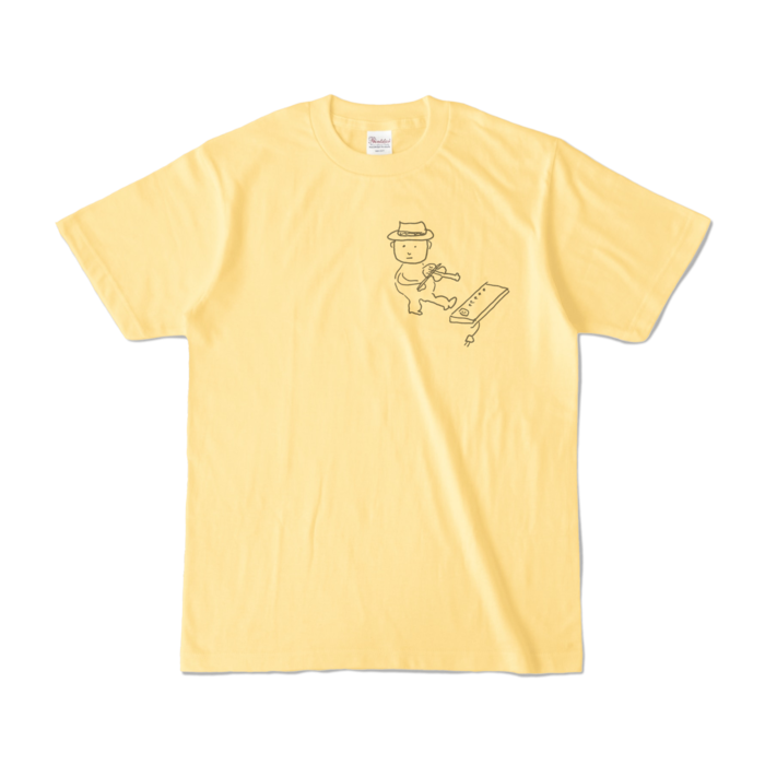 Tシャツ - S - ライトイエロー (淡色)-キャラ小