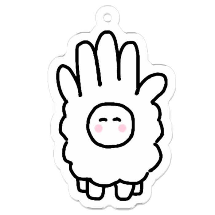 アクリルキーホルダー - 50 x 50 (mm)