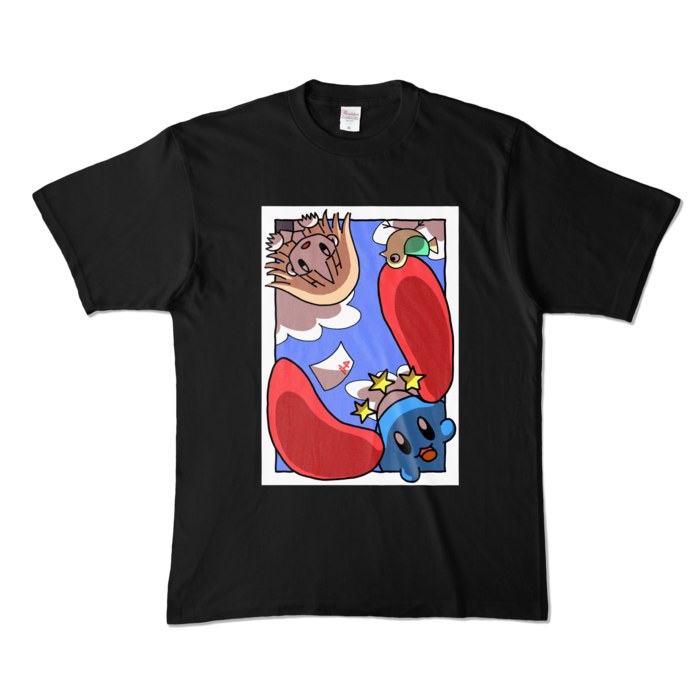 カラーTシャツ - XL - ブラック (濃色)
