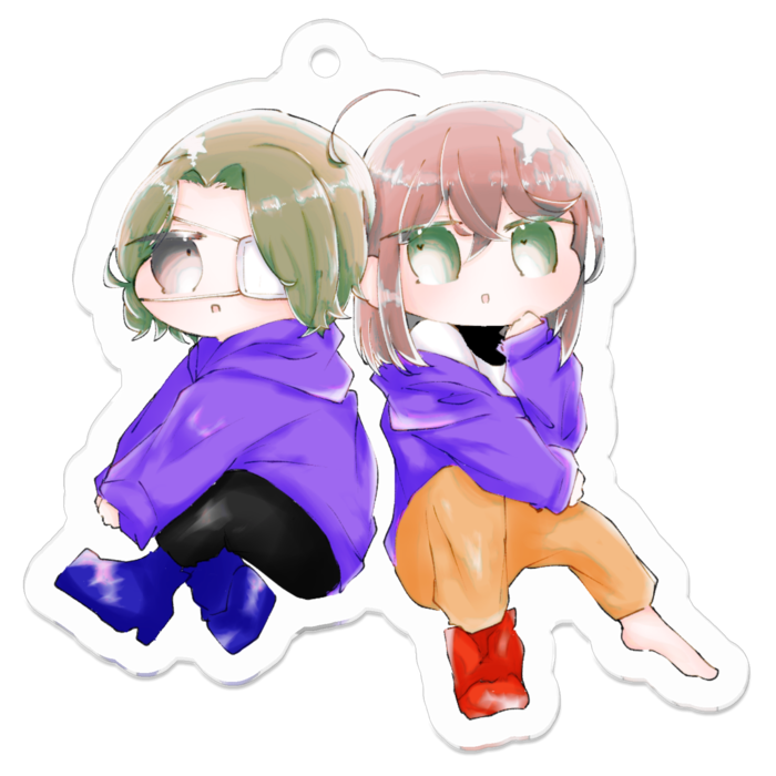 アクリルキーホルダー - 50 x 50 (mm)