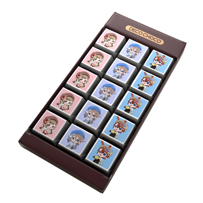 DECOチョコ - 列ごとにデザイン