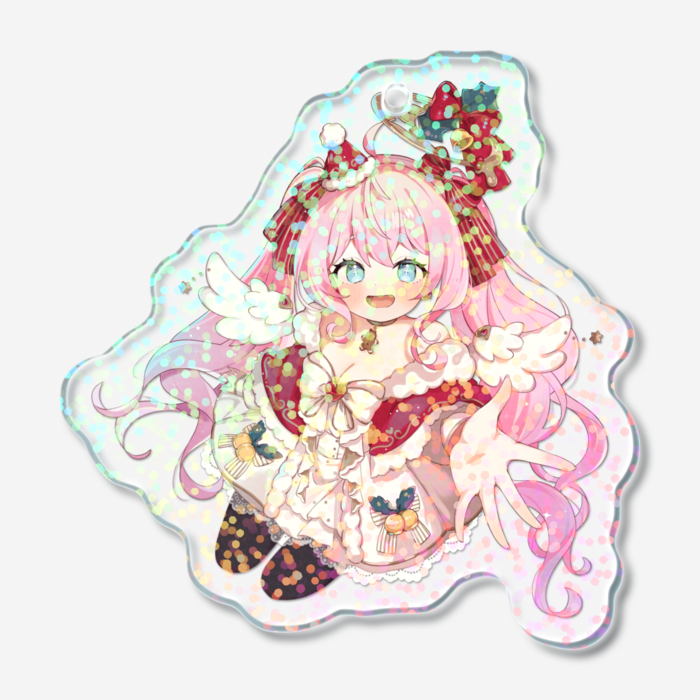 ホログラムアクリルキーホルダー - 50 × 50mm