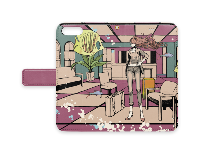 手帳型iPhoneケース - iPhone7 Plus - ストラップ穴 あり