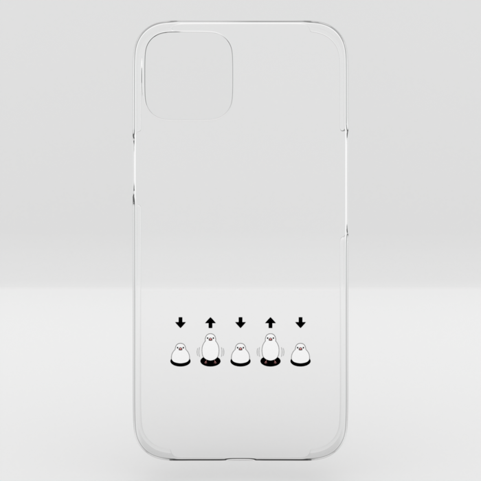 クリアiPhoneケース　白文鳥　iPhone 14Plus