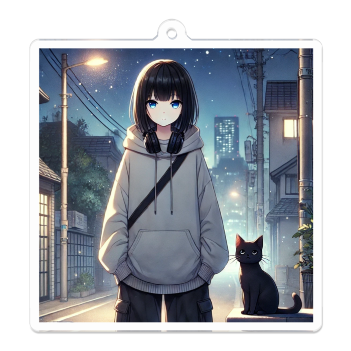 アクリルキーホルダー - 70 x 70 (mm)