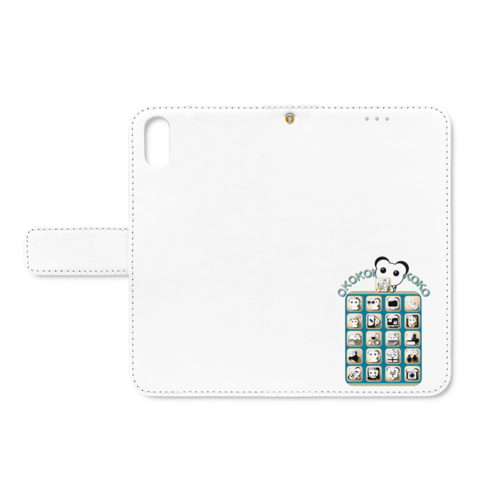 手帳型iPhoneケース - iPhone XS / X - ストラップ穴 あり