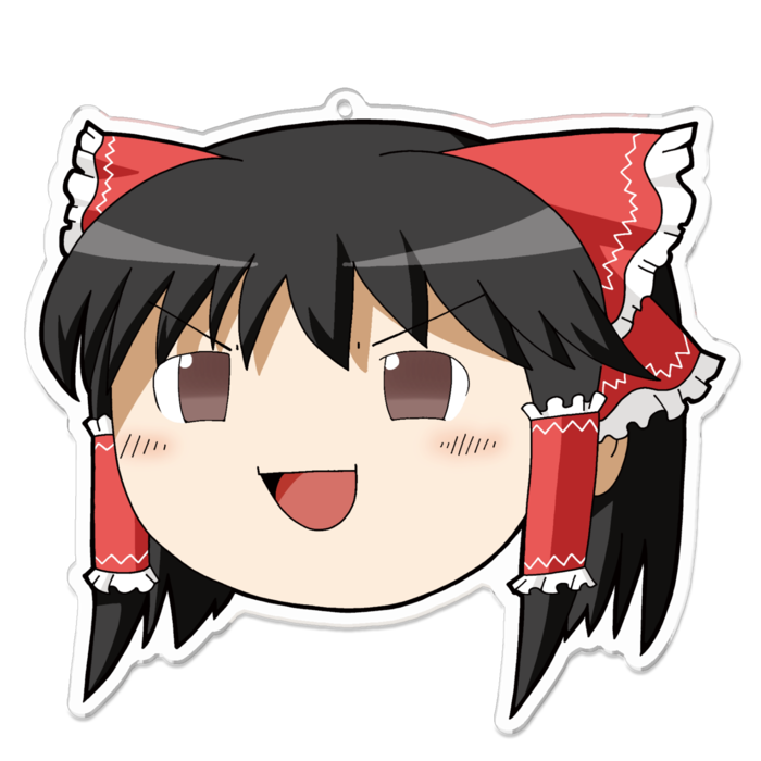 ゆっくり霊夢　特大アクリルキーホルダー