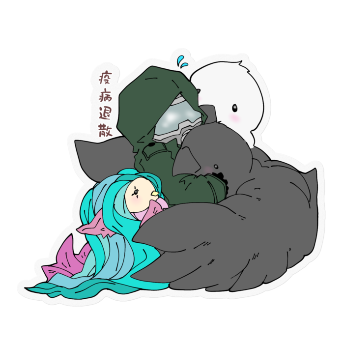 ステッカー - 100 x 100 (mm)