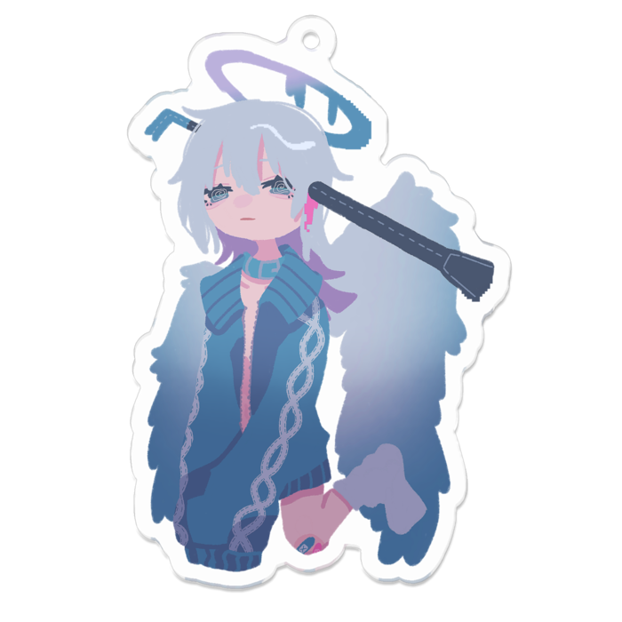 アクリルキーホルダー（コーティング） - 70 x 70 (mm)