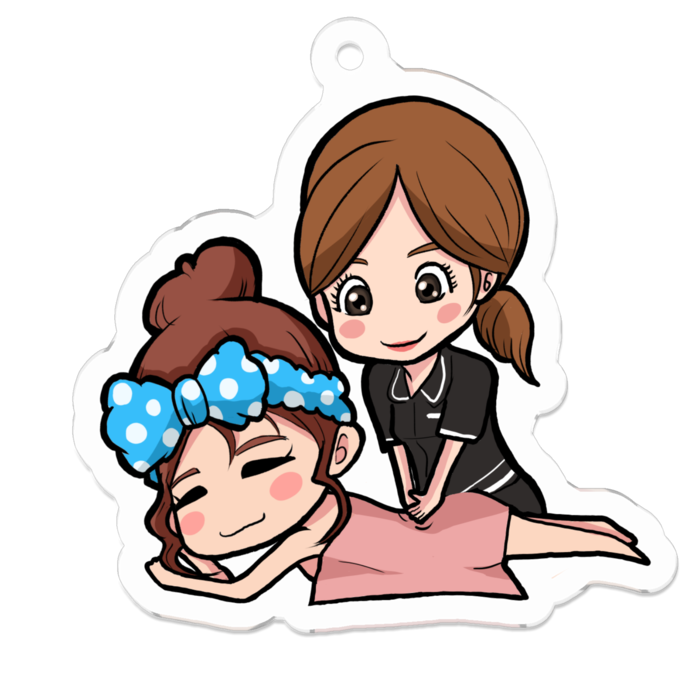 アクリルキーホルダー - 50 x 50 (mm)