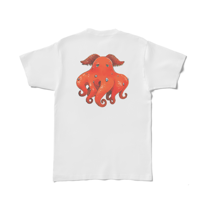 Tシャツ - L - 白　メンダコ