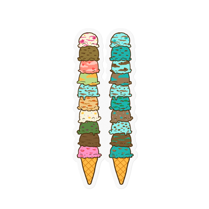 クリアステッカー - 100 x 100 (mm)