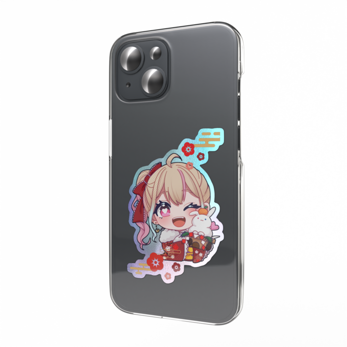 オーロラスマホステッカー - 縦