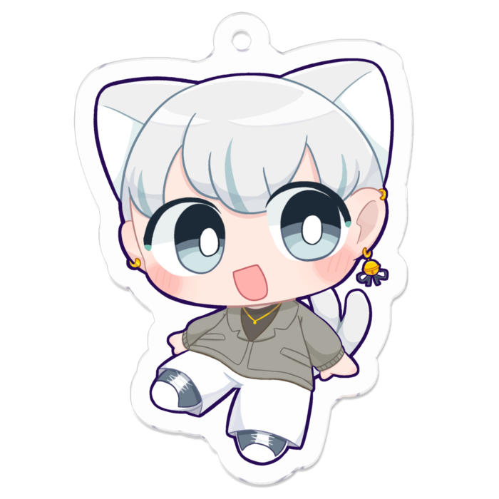 アクリルキーホルダー illust:もっちぃ - 50 x 50 (mm) 