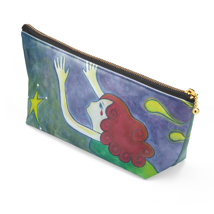 ポーチ - 長さ21.5cm / 高さ10cm - ブラック
