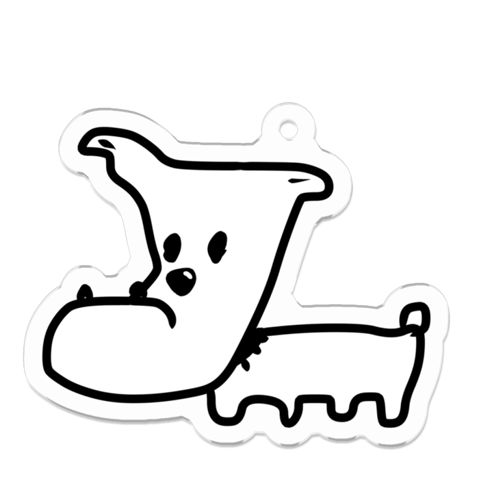 アクリルキーホルダー（コーティング） - 50 x 50 (mm)