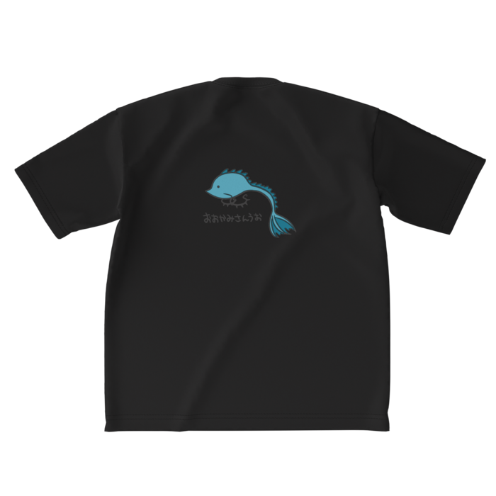 ビッグシルエットTシャツ - XL - 背面(ブラック)