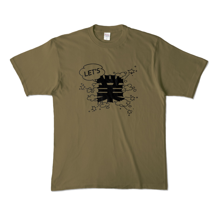 カラーTシャツ - XL - オリーブ (濃色)