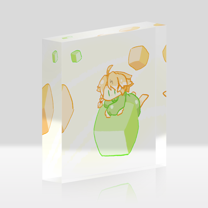 アクリルブロック - 100x100mm(3)