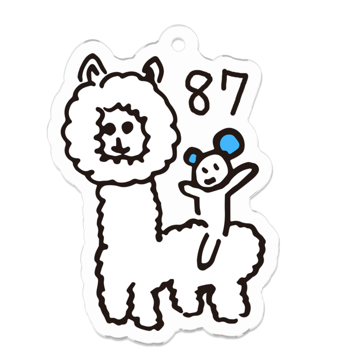 アクリルキーホルダー - 50 x 50 (mm)