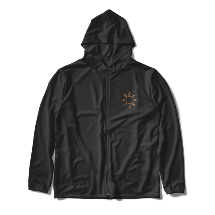 ジップパーカー - XL - ブラック