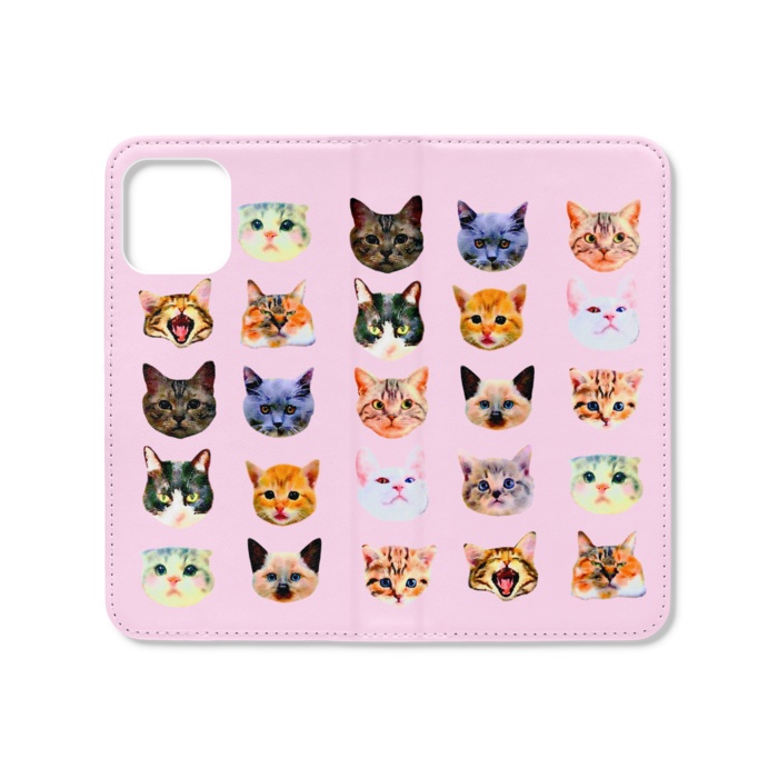 手帳型iPhoneケース(ベルトなし) - iPhone12 / 12 Pro - ストラップ穴 なし