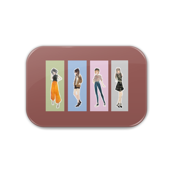 girls - 角丸 76x51mm(1)