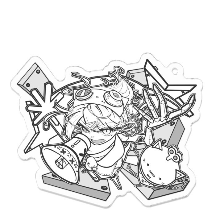 アクリルキーホルダー - 70 x 70 (mm)