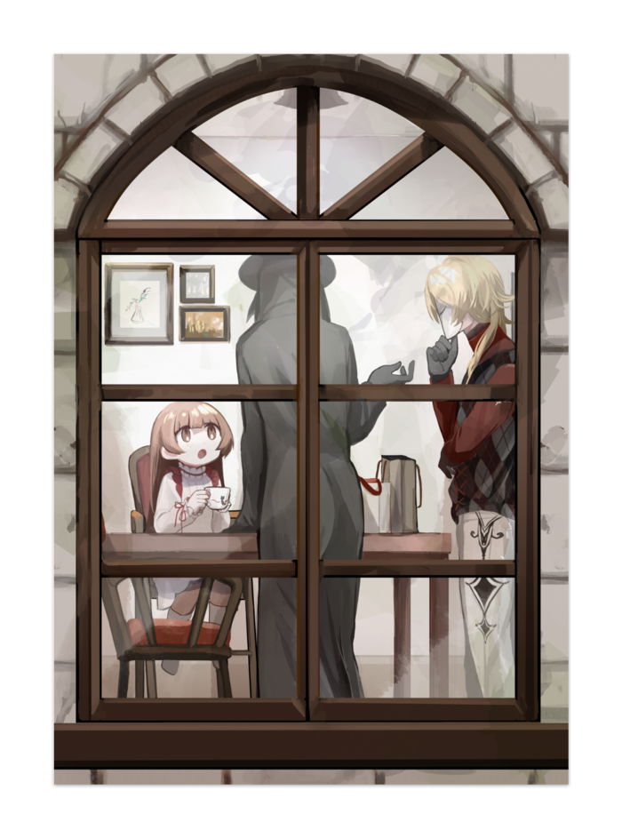 窓を覗く 天使のおみせ Booth