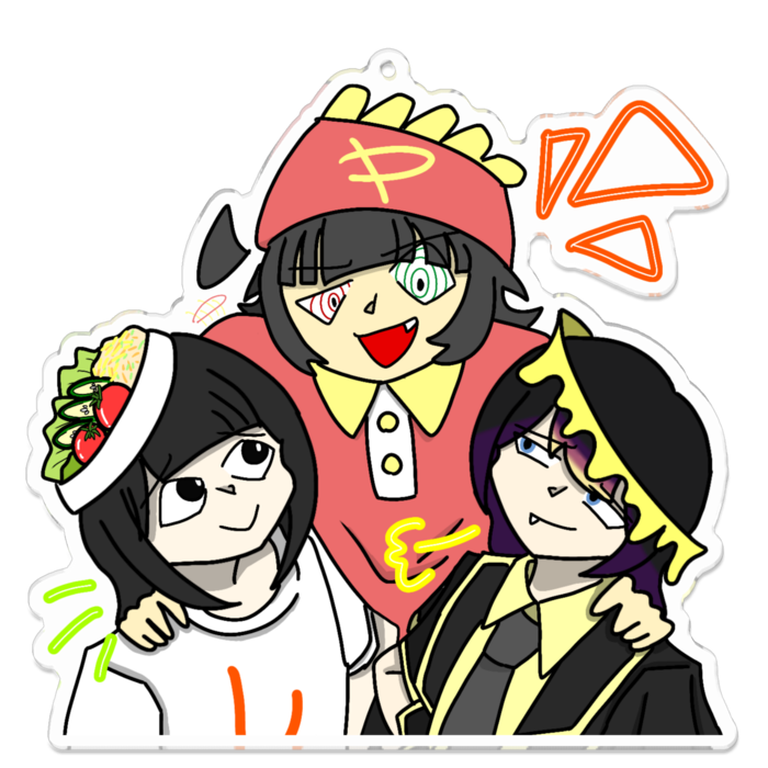 アクリルキーホルダー - 100 x 100 (mm)