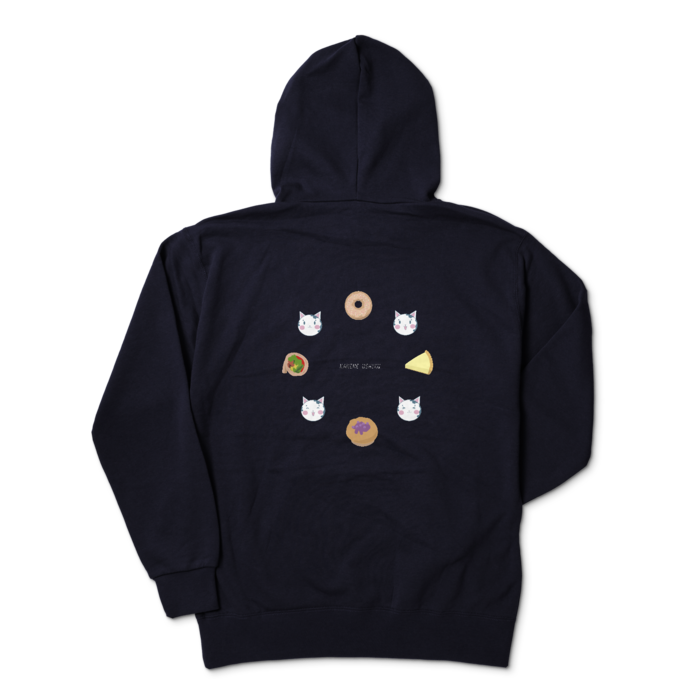 ジップパーカー - XL - ネイビー