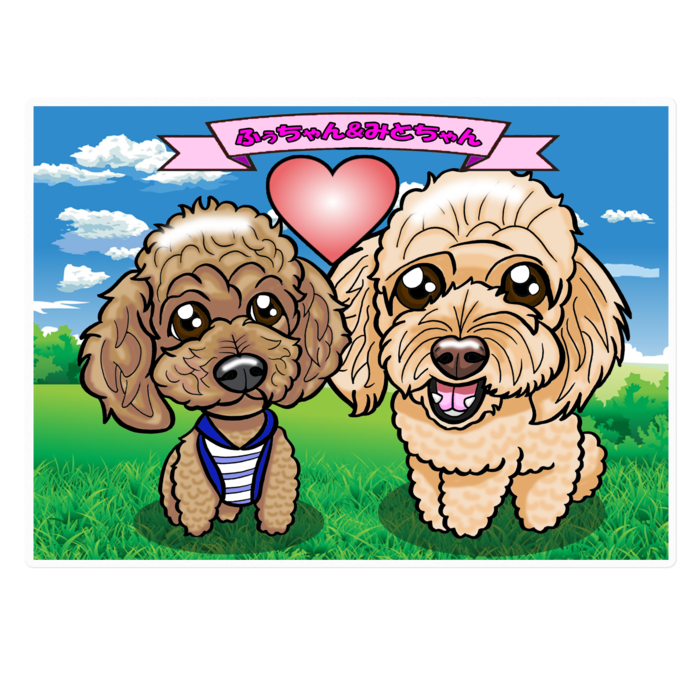 ステッカー - 160 x 160 (mm)