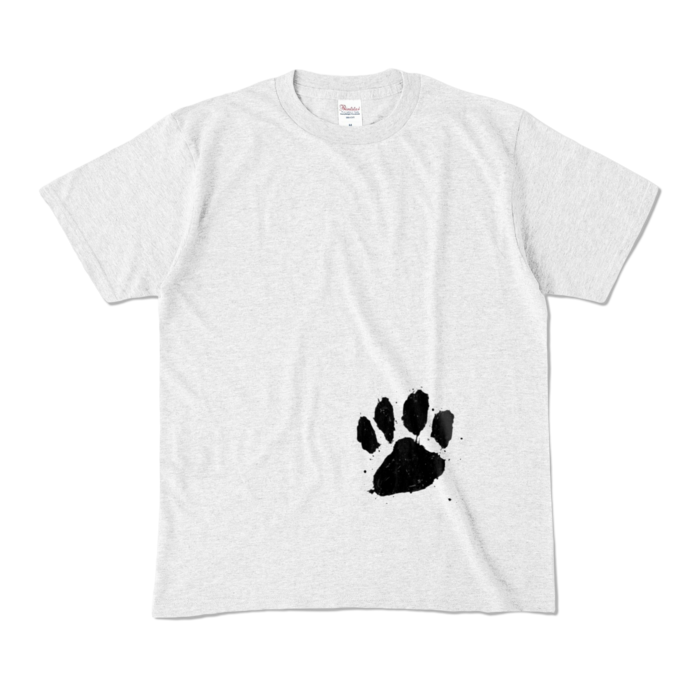 カラーTシャツ(淡色) - M - 正面 - アッシュ