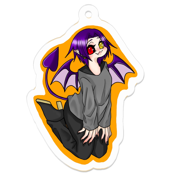 アクリルキーホルダー（コーティング） - 50 x 50 (mm)