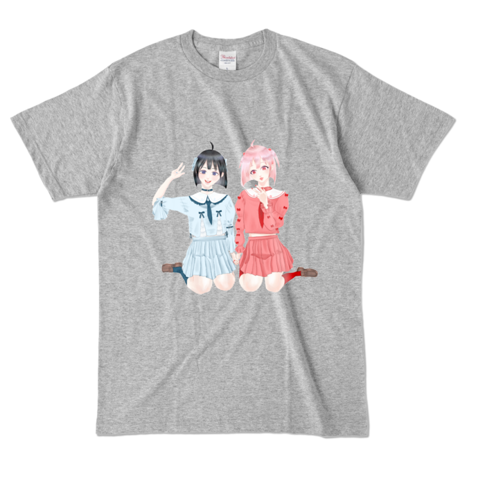 カラーTシャツ - L - 杢グレー (濃色)
