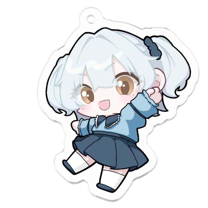 アクリルキーホルダー(コーティング) - 50 x 50 (mm)