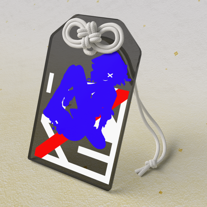 アクリルお守り - 50 × 80mm