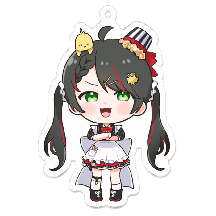 【タイプC：ドヤモコ】アクリルキーホルダー - 70 x 70 (mm)