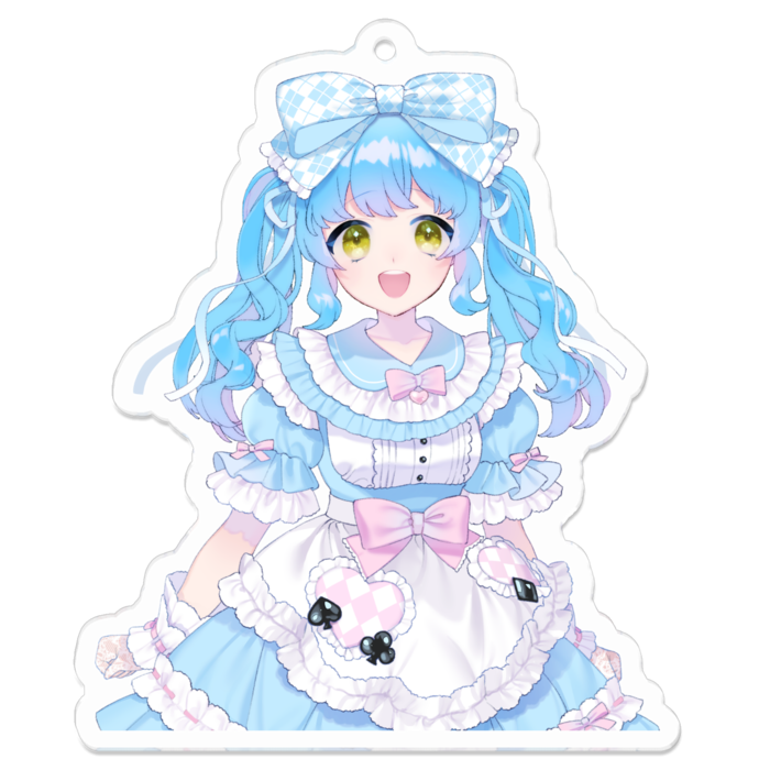 アリスアクリルキーホルダー - 70 x 70 (mm)