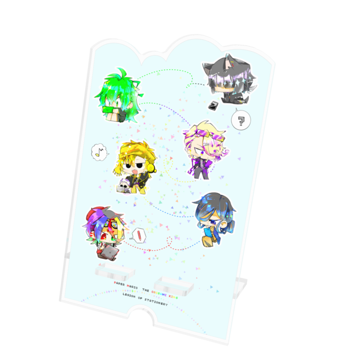 アクリルスマホスタンド - 100x160mm(ケーブル穴あり)